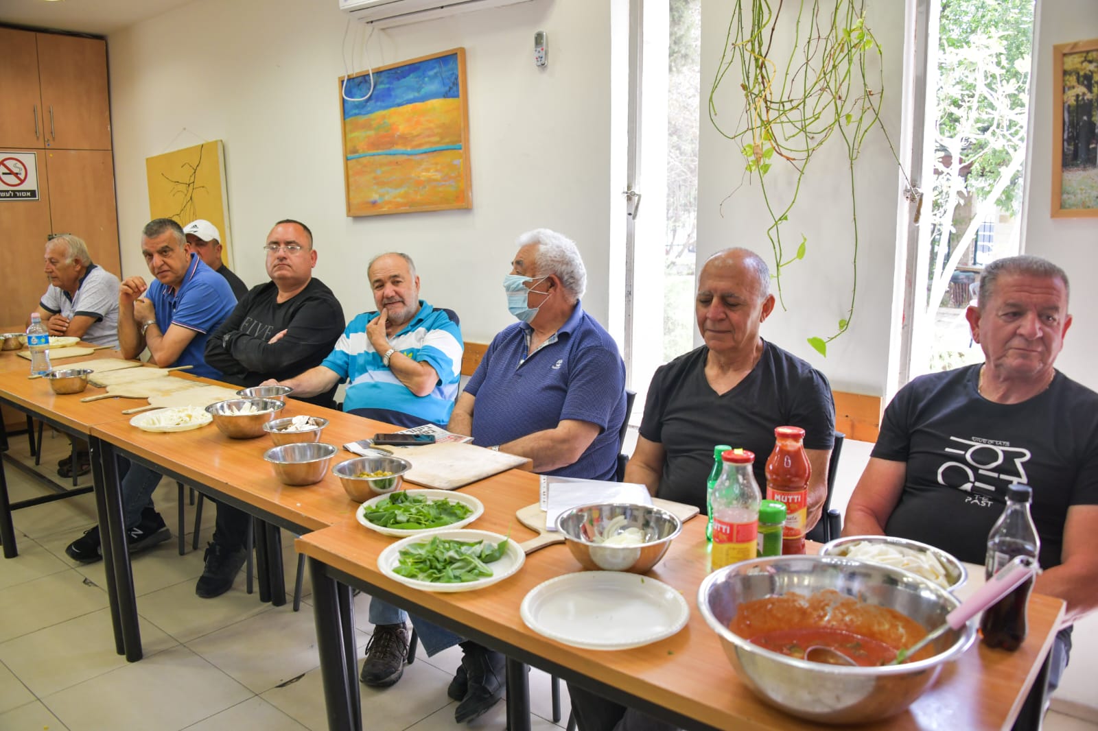 סדנת פיצה לקבוצת נכי צה"ל בירושלים
