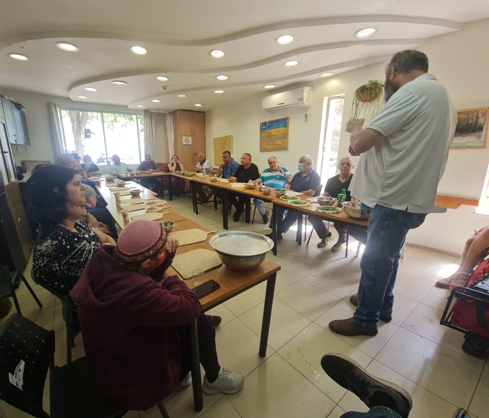 סדנת פיצה לקבוצת נכי צה"ל בירושלים