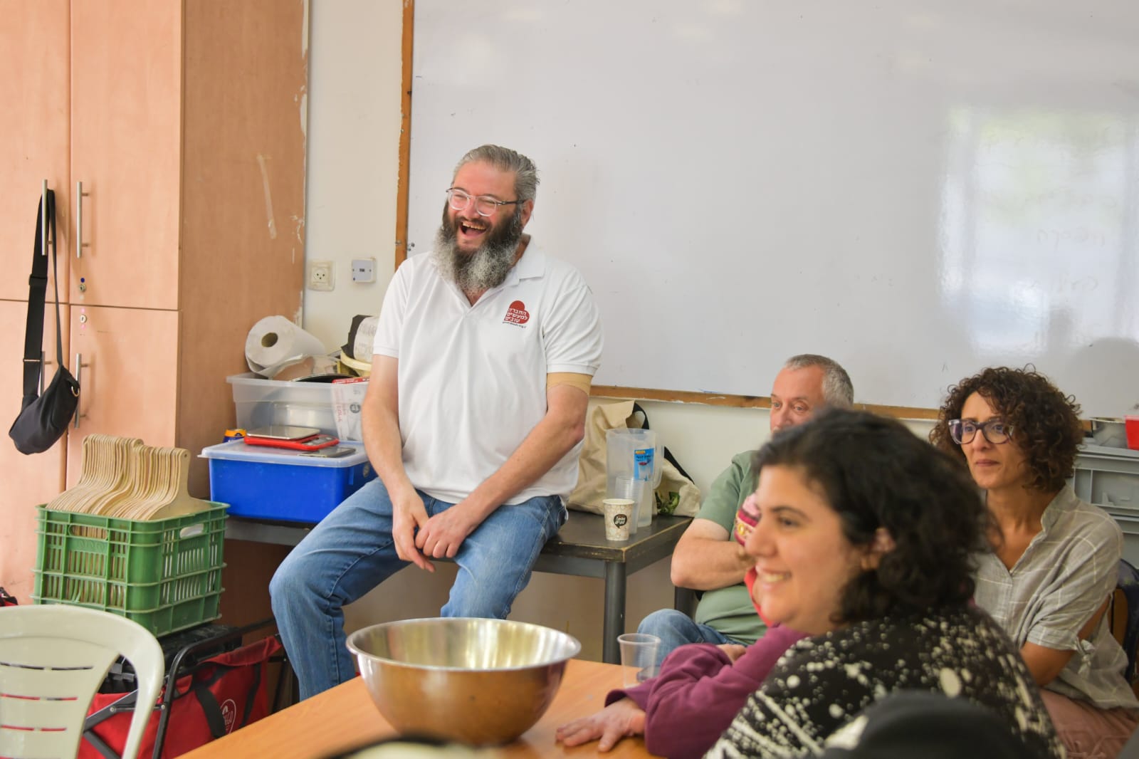 סדנת פיצה לקבוצת נכי צה"ל בירושלים