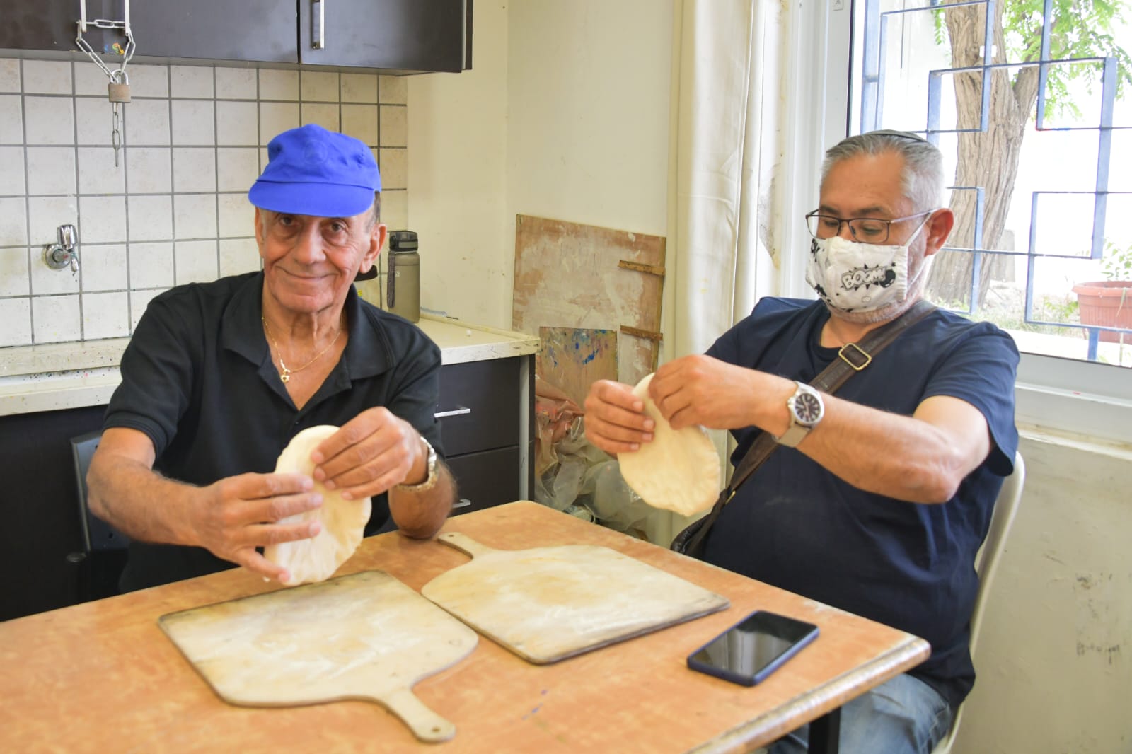 סדנת פיצה לקבוצת נכי צה"ל בירושלים