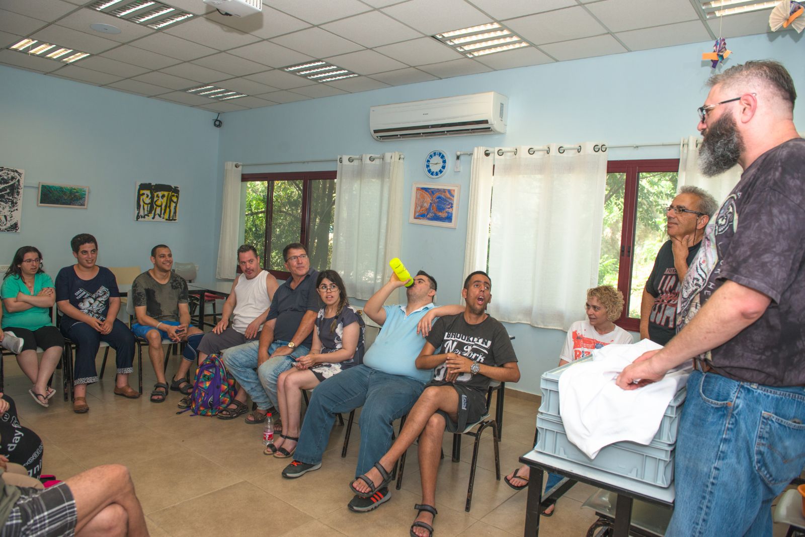 סדנת פיצה במכללה לכישורי חיים