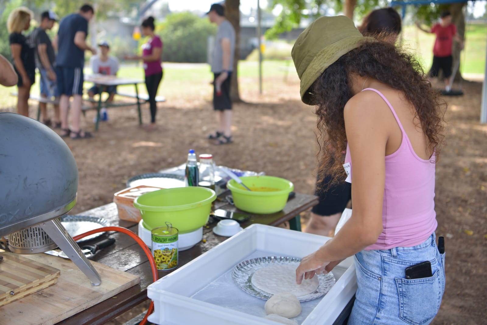 פיצה עם חניכי בית אקשטיין בטבע