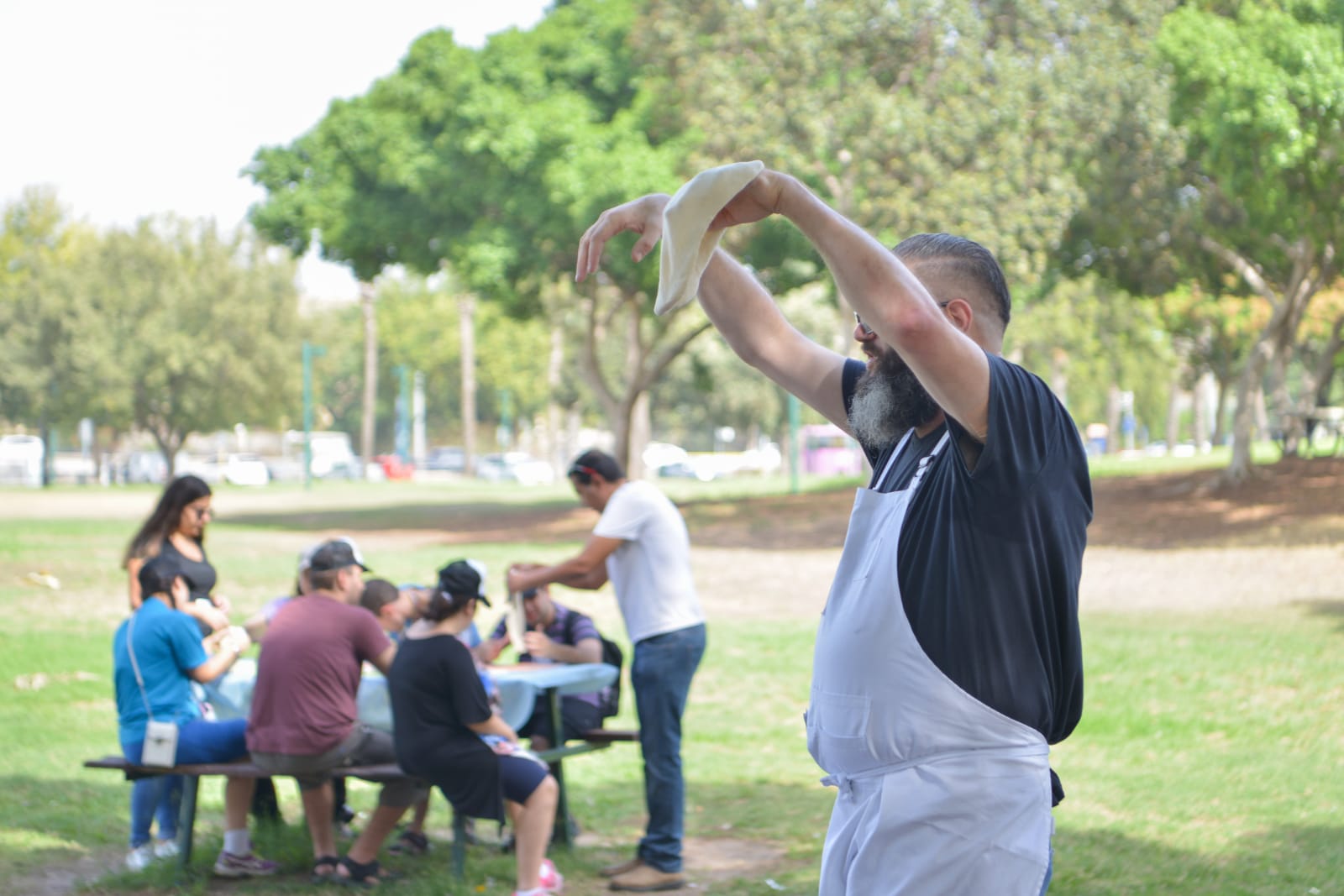 פיצה עם חניכי בית אקשטיין בטבע