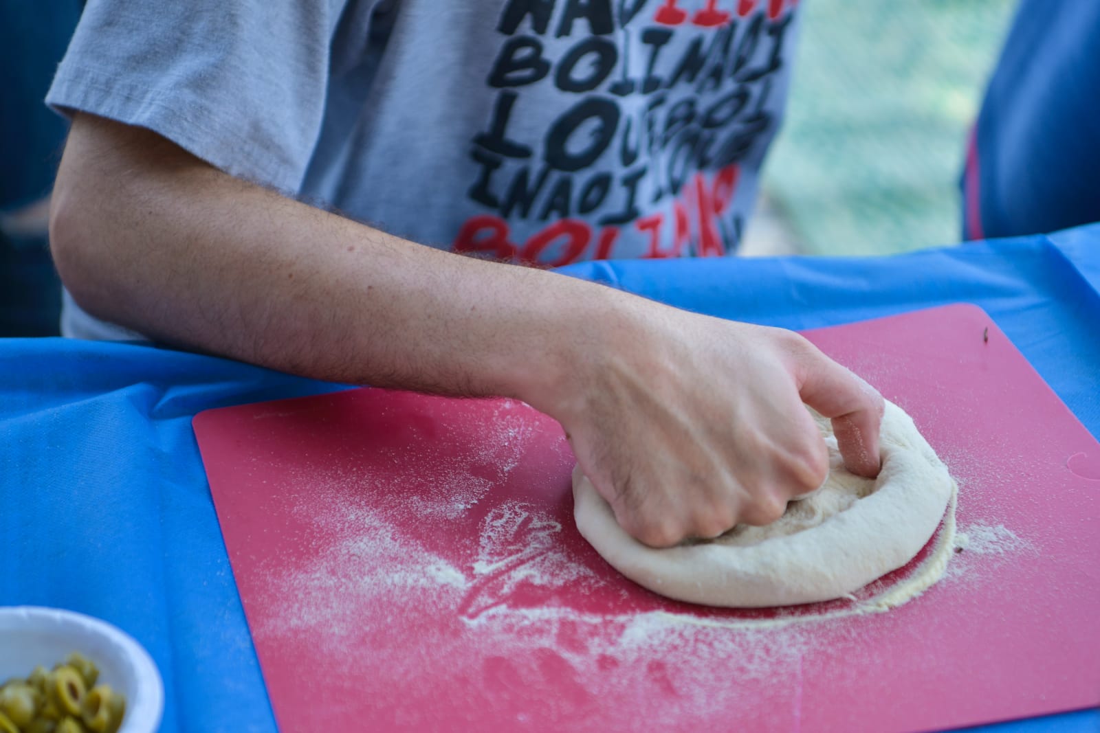 פיצה עם חניכי בית אקשטיין בטבע