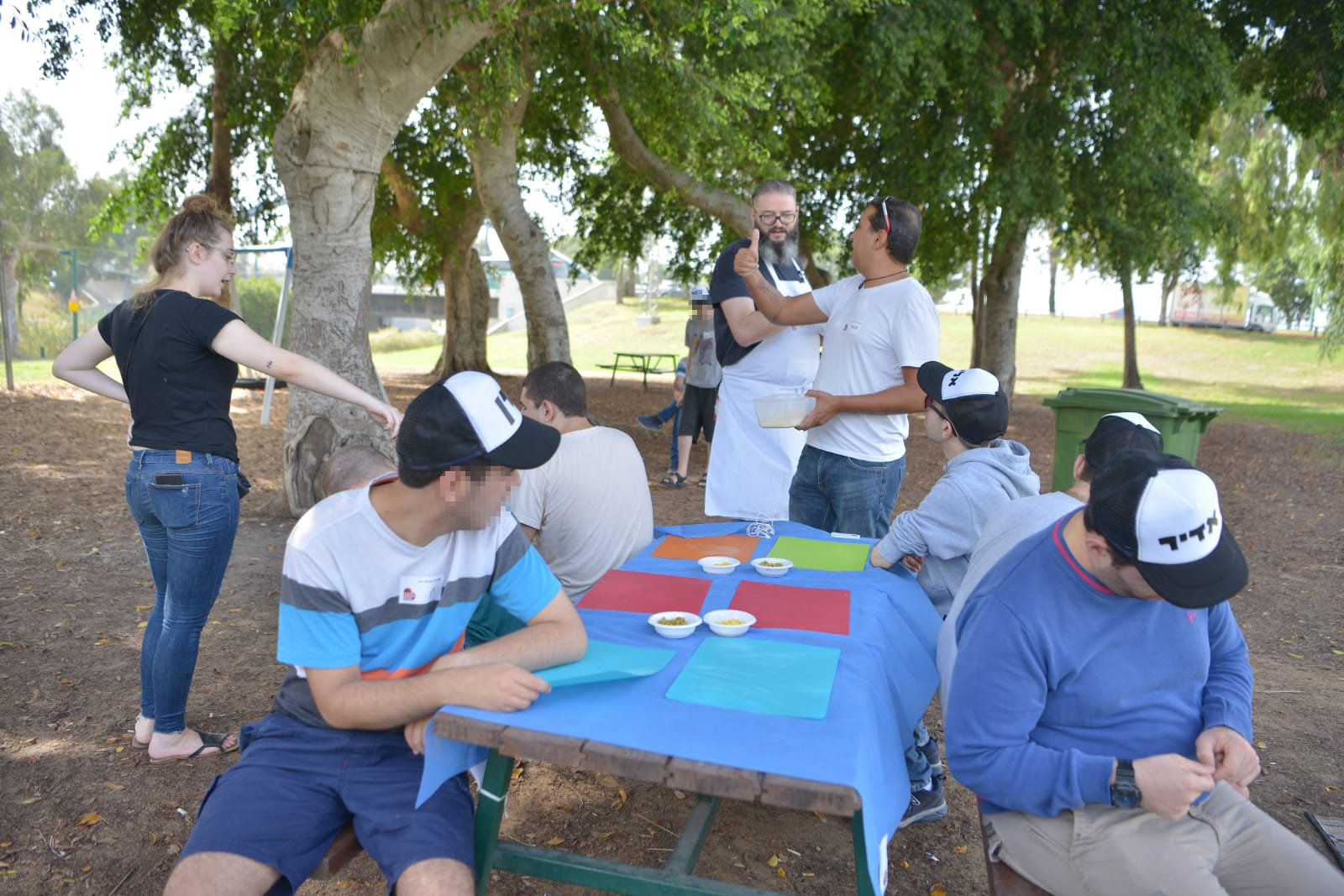 פיצה עם חניכי בית אקשטיין בטבע