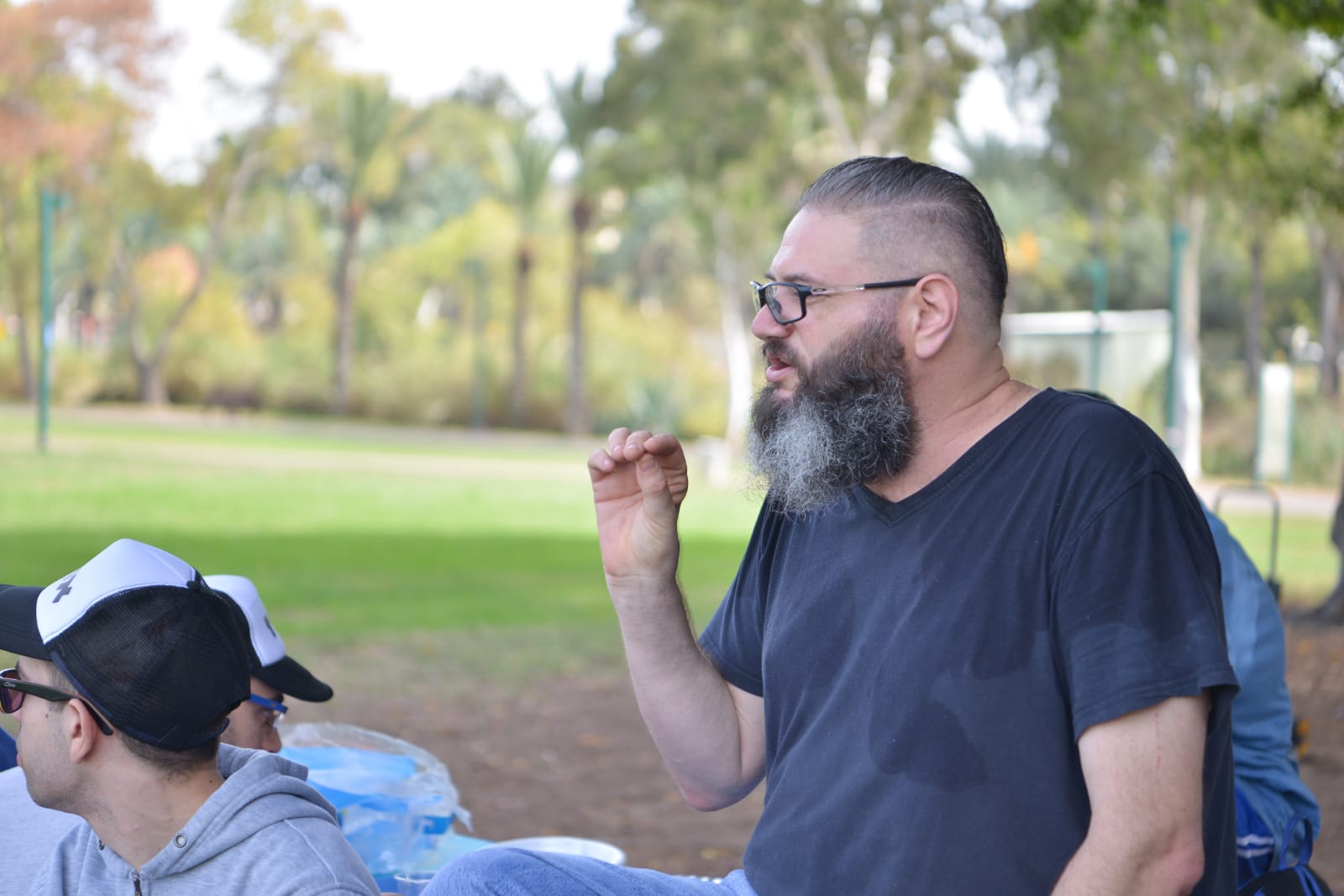 פיצה עם חניכי בית אקשטיין בטבע