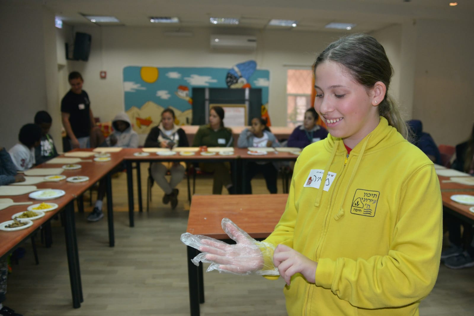 סדנת פיצה במרכז לנוער בסיכון