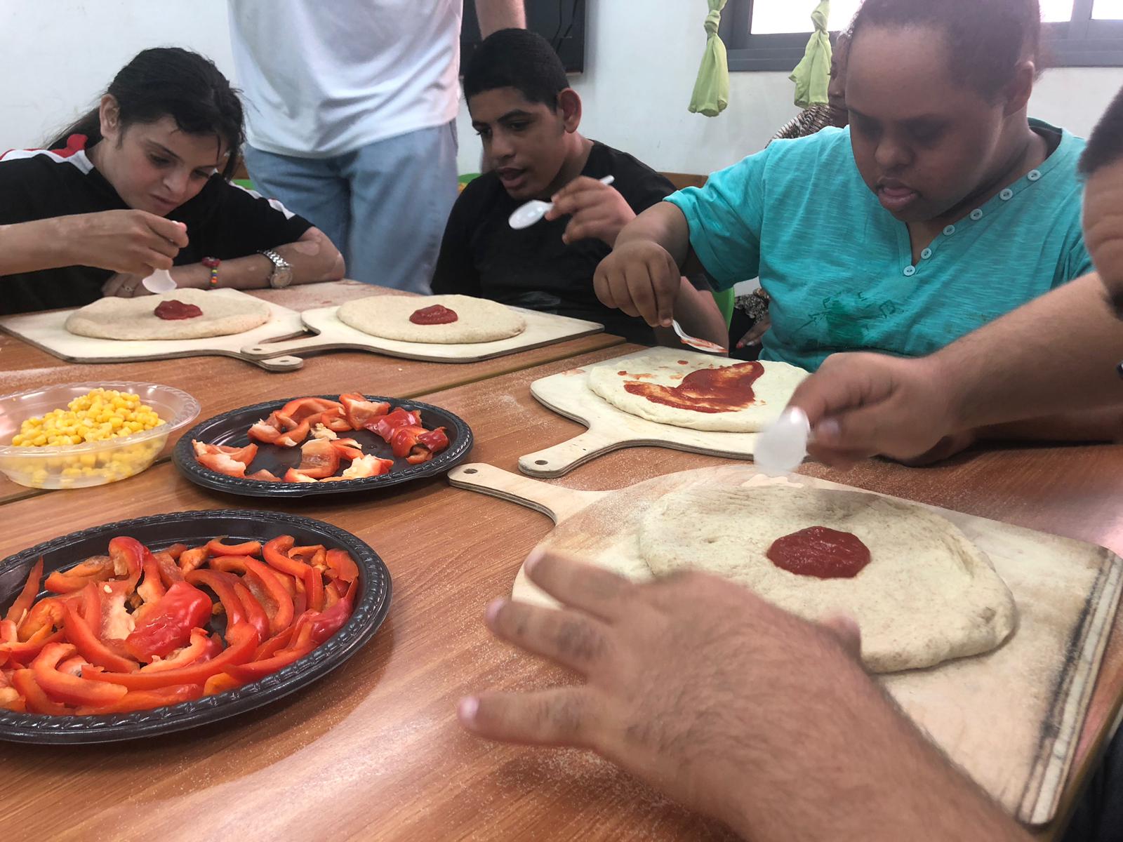 סדנת פיצה עם ילדי א"קים רמלה