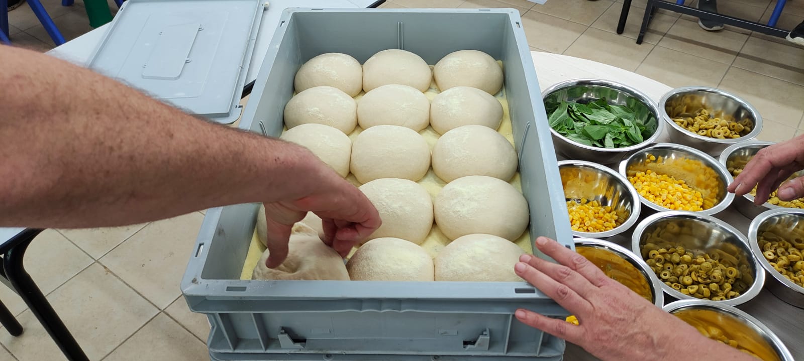 סדנת פיצה לילדי ביה"ס הראל בלוד