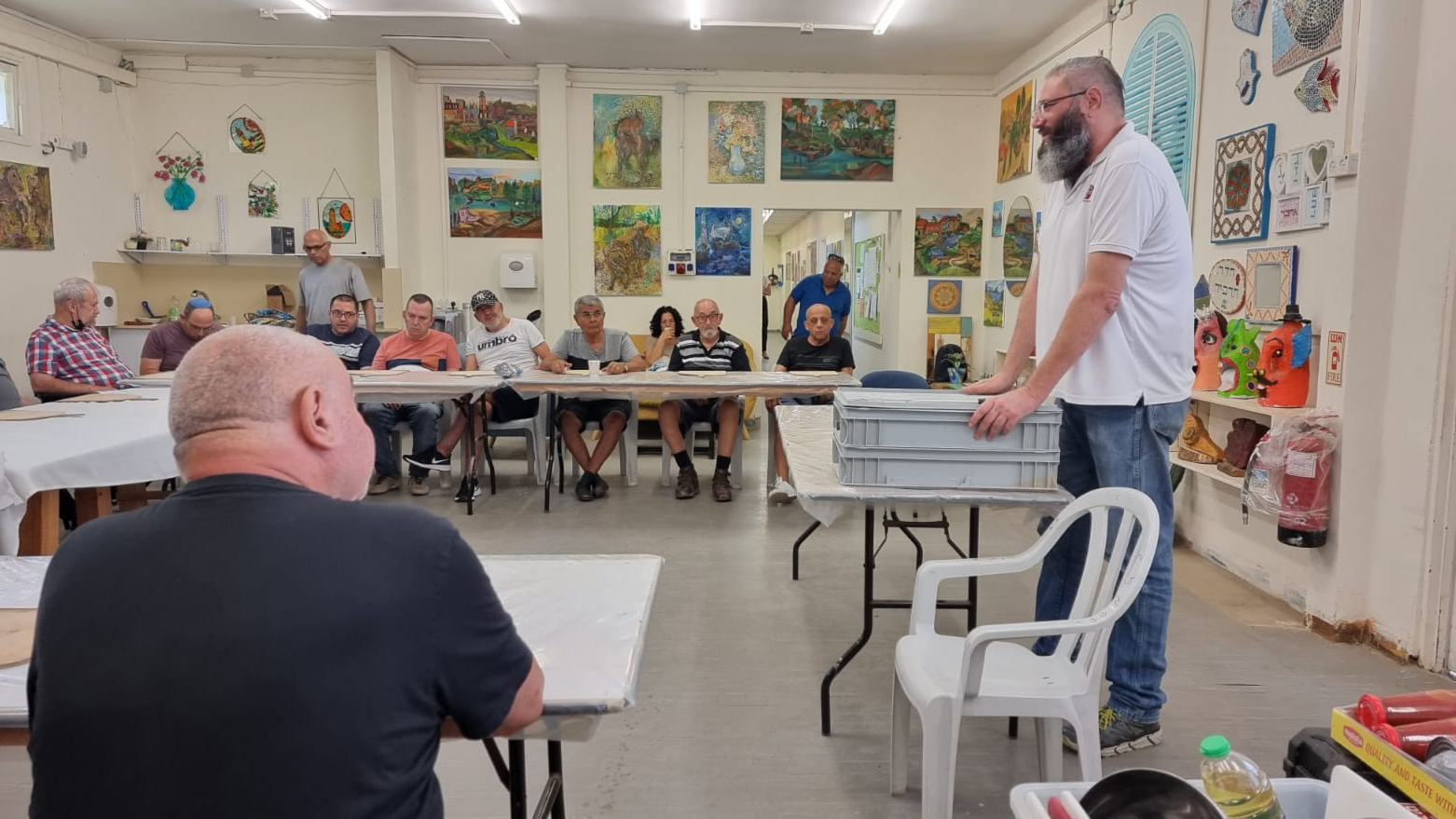 סדנת פיצות במועדון לנכי צה"ל